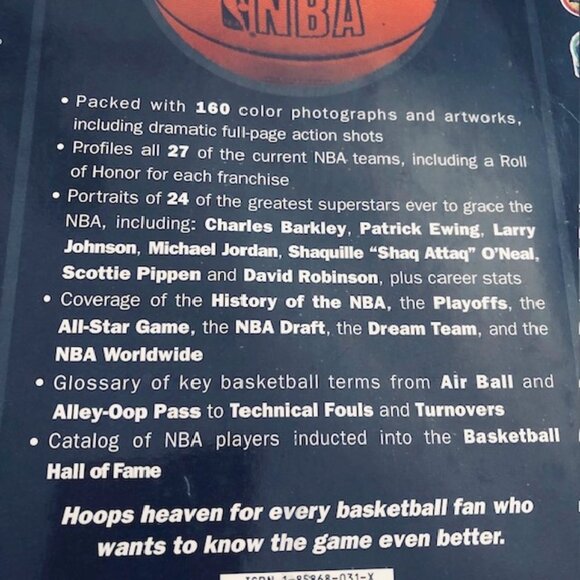NBA Basketball: An Official Fan's Guide Hardcover –1994 - Picture 8 of 9